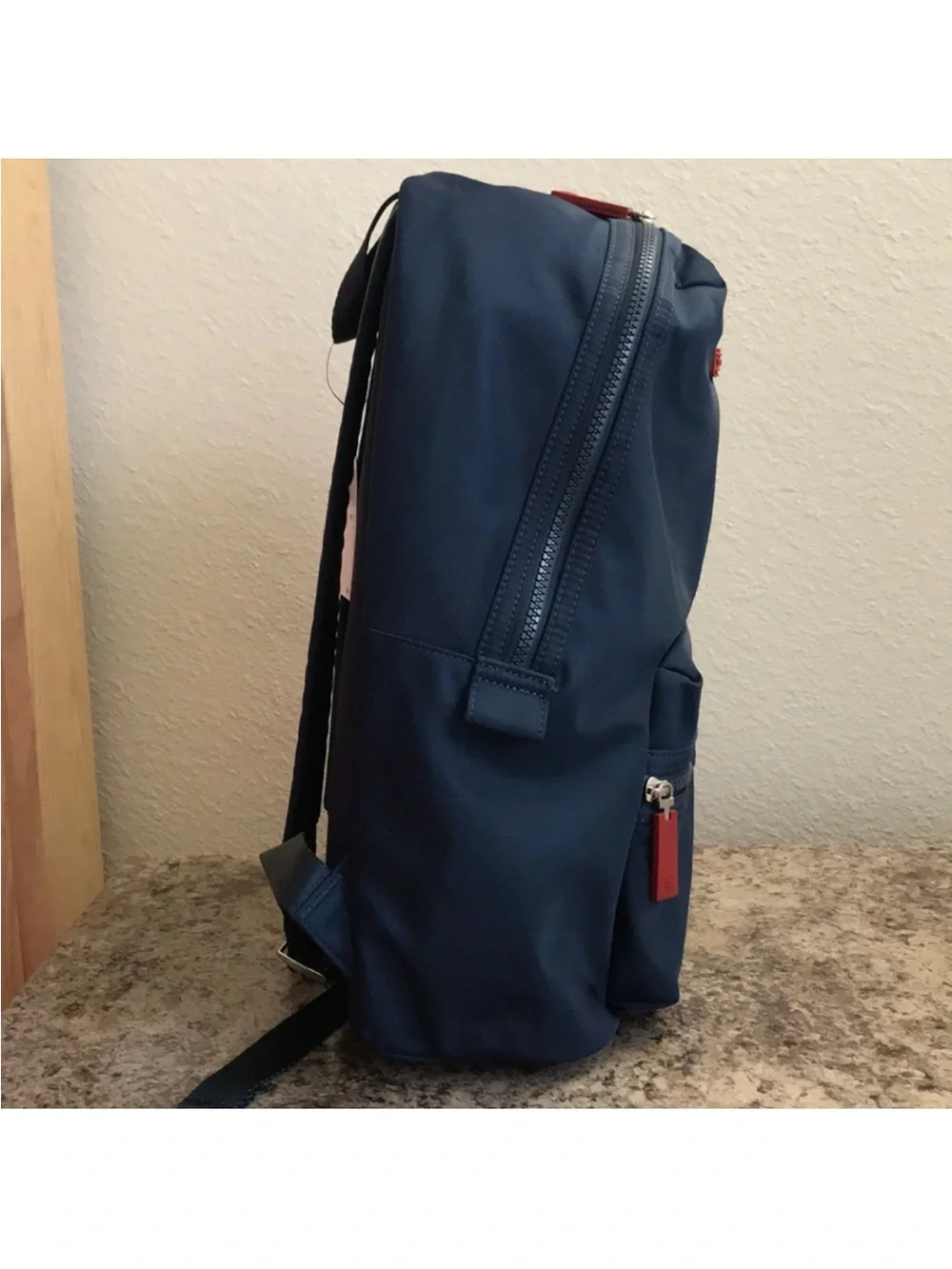 ❤️ Tommy Hilfiger Navy Red Nylon Backpack